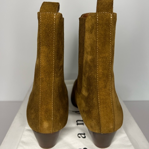 AMELYA LEATHER ANKLE BOOTS WITH ELASTIC - Picture 4 of 8